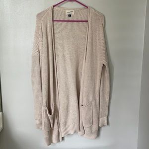 Cream cardigan sweater